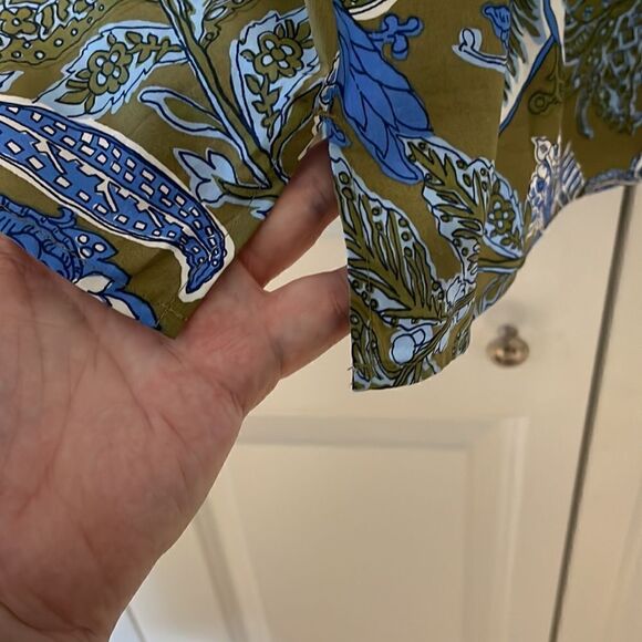 Talbots TIE BACK TOP - LIVELY FLORAL size medium - Picture 9 of 11